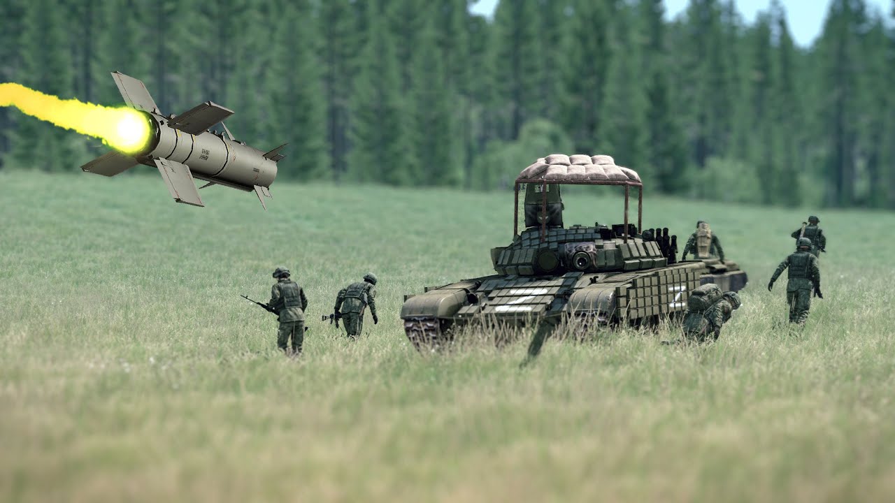 Ukranian Javelin AntiTank units faced a heavy battle with Russia's