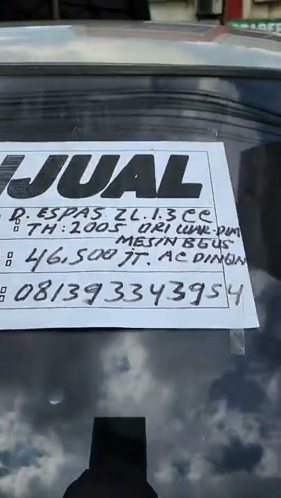 Espas ZL 1.3 '05...46,5 jt masih nego | Update Harga Mobil Bekas Depan TVRI Jogja | 10 Juli 2022