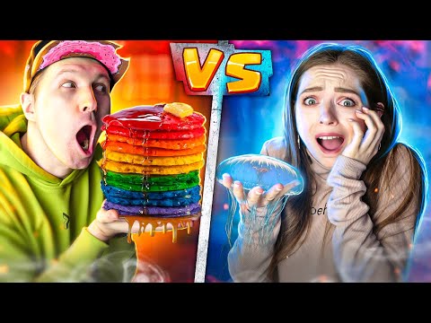 24ч едим только РАДУЖНОЕ и ПРОЗРАЧНОЕ ЧЕЛЛЕНДЖ!🐞 Эльфинка