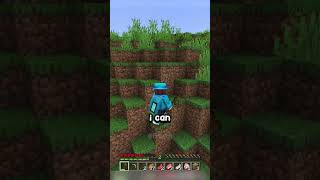 Minecraft But Taking Damage Makes Me Stronger… #shorts