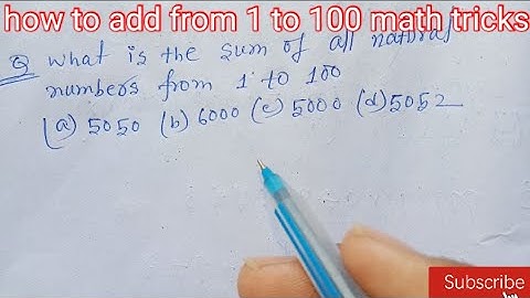 what is the sum of all natural numbers from 1 to 100