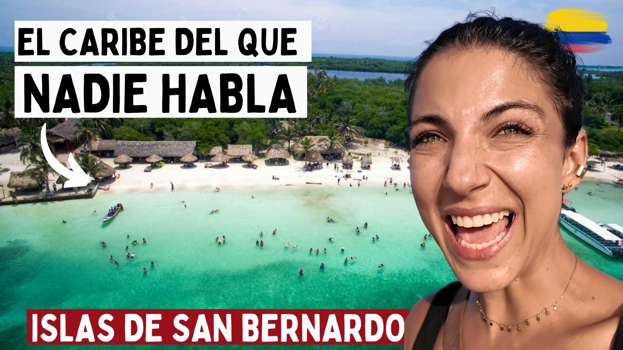 😣Asi es son las PLAYAS MÁS LINDAS de caribe COLOMBIANO 🤯 - ISLAS DE SAN BERNARDO
