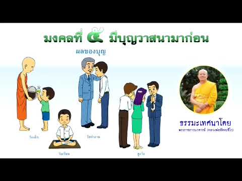 มงคลที่ ๕ มีบุญวาสนามาก่อน มงคลชีวิต 38 ประการ ธรรมเทศนาโดย หลวงพ่อทัตตชีโว