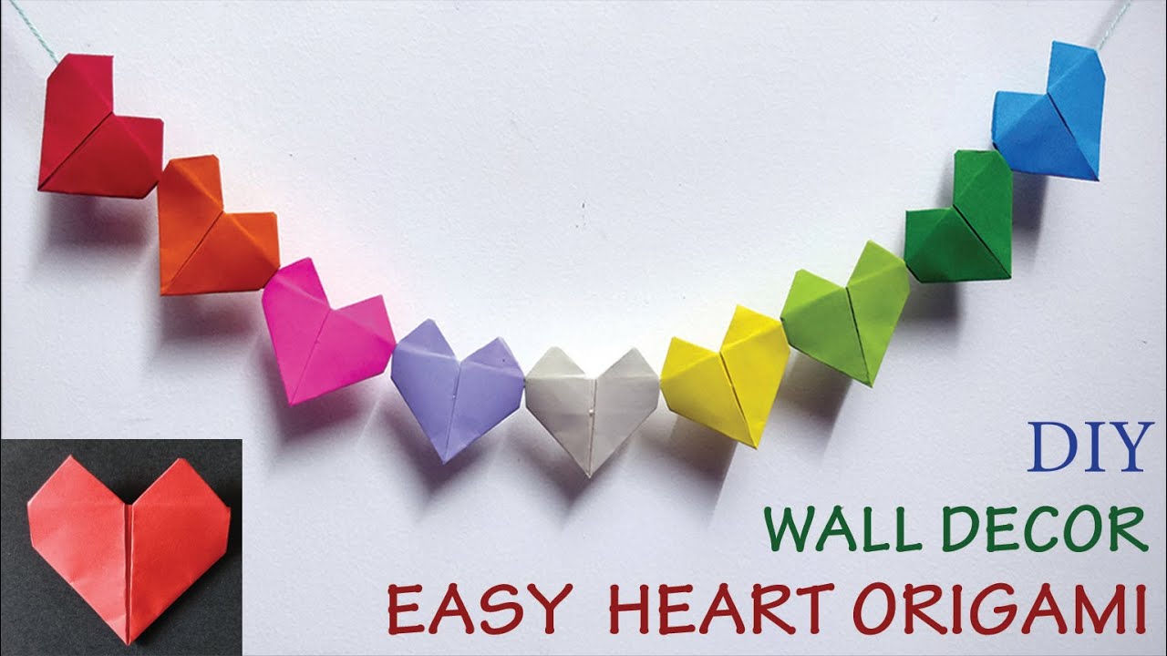 Easy Origami Heart | How to make a paper heart | DIY Paper Heart - YouTube