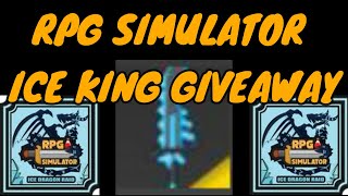 RPG Simulator - Ice king, Frost Dragon Raid Items Giveaway