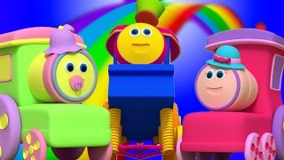 Bob el tren | dedo familia | Rima de bebé | Bob The Train | Finger Family | Song For Children