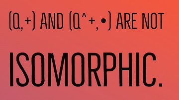(Q,+) and (Q^+,•) are not isomorphic.
