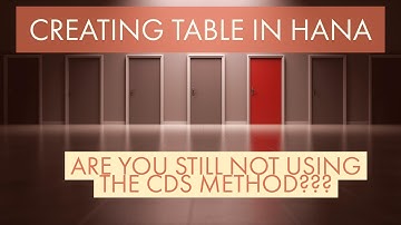 Creating HDBDD based table in SAP HANA using Core Data Services (CDS) method -:Real-time example