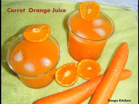 carrot-orange-juice-using-blender---refreshing-healthy-drink--summer-special