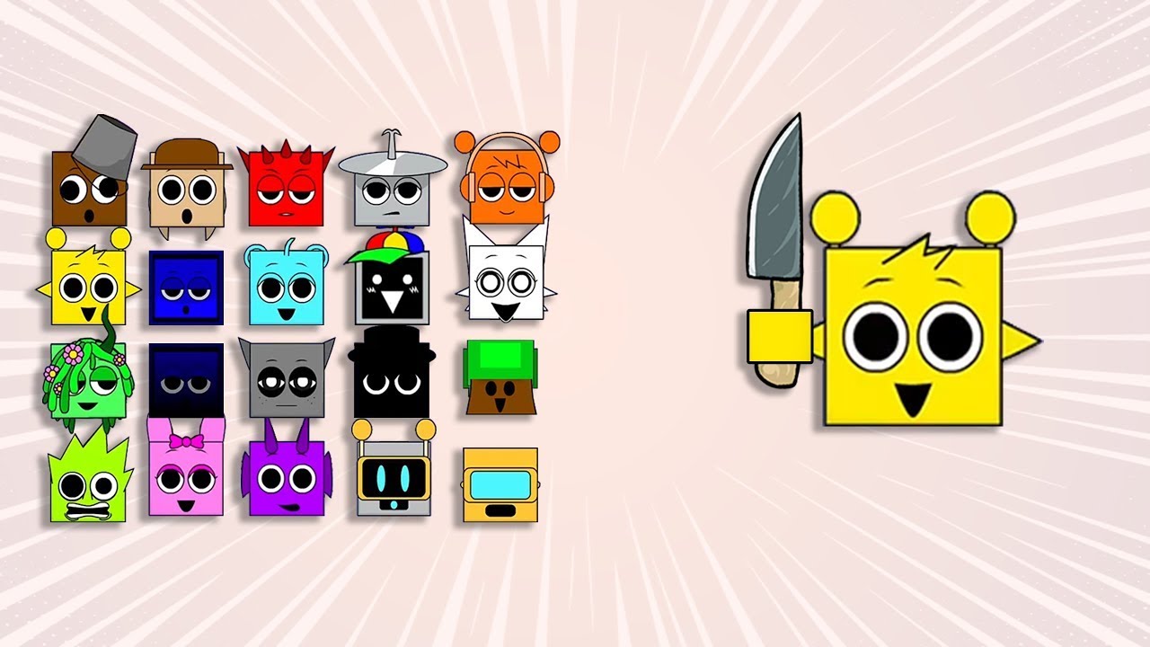 Sprunki Square League   Knife Arena  Shrink Zone Chaos!