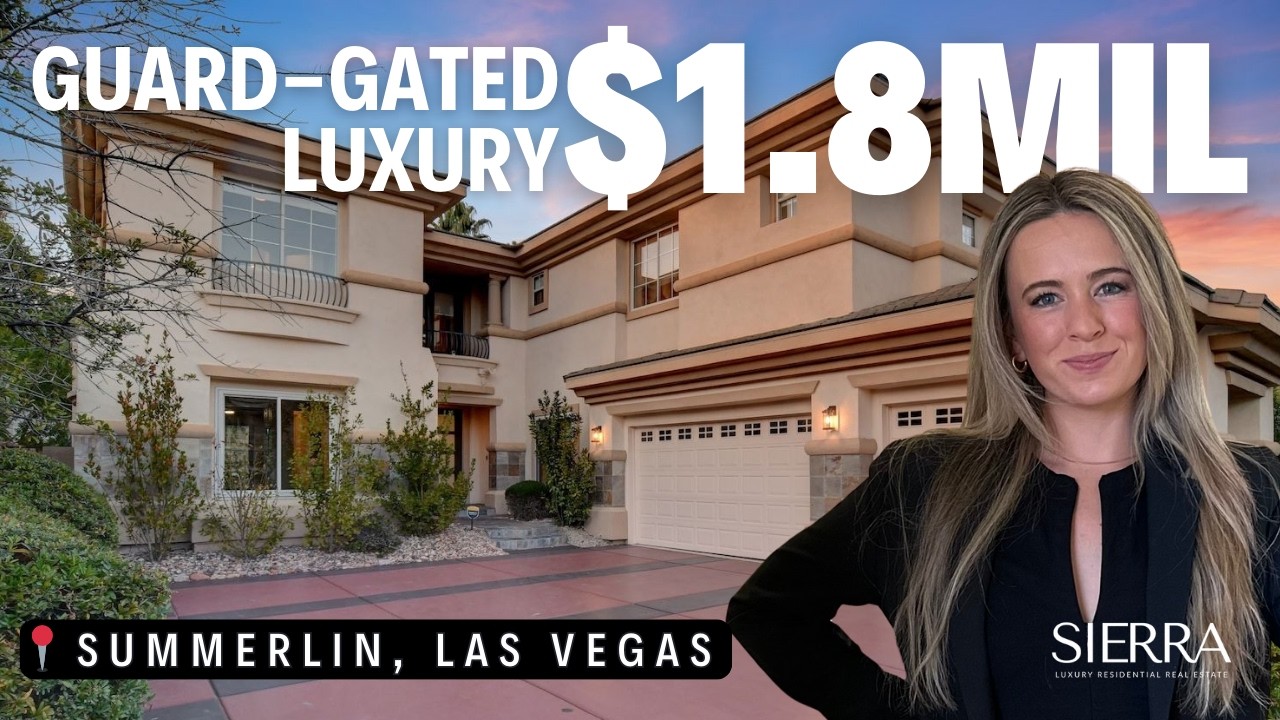 $1.8M Guard Gated Eagle Rock Home in Summerlin | Las Vegas Luxury House Tour