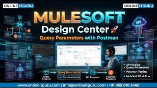 MuleSoft Design Center | Query Parameters Explained with Postman | Live Workflow | OnlineITGuru