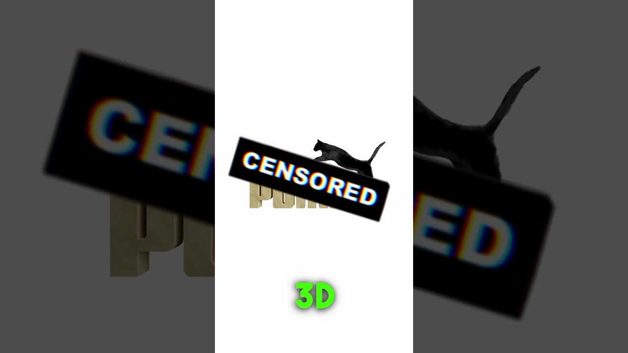I recreated the Puma logo in 3D #3d #blender #recreation