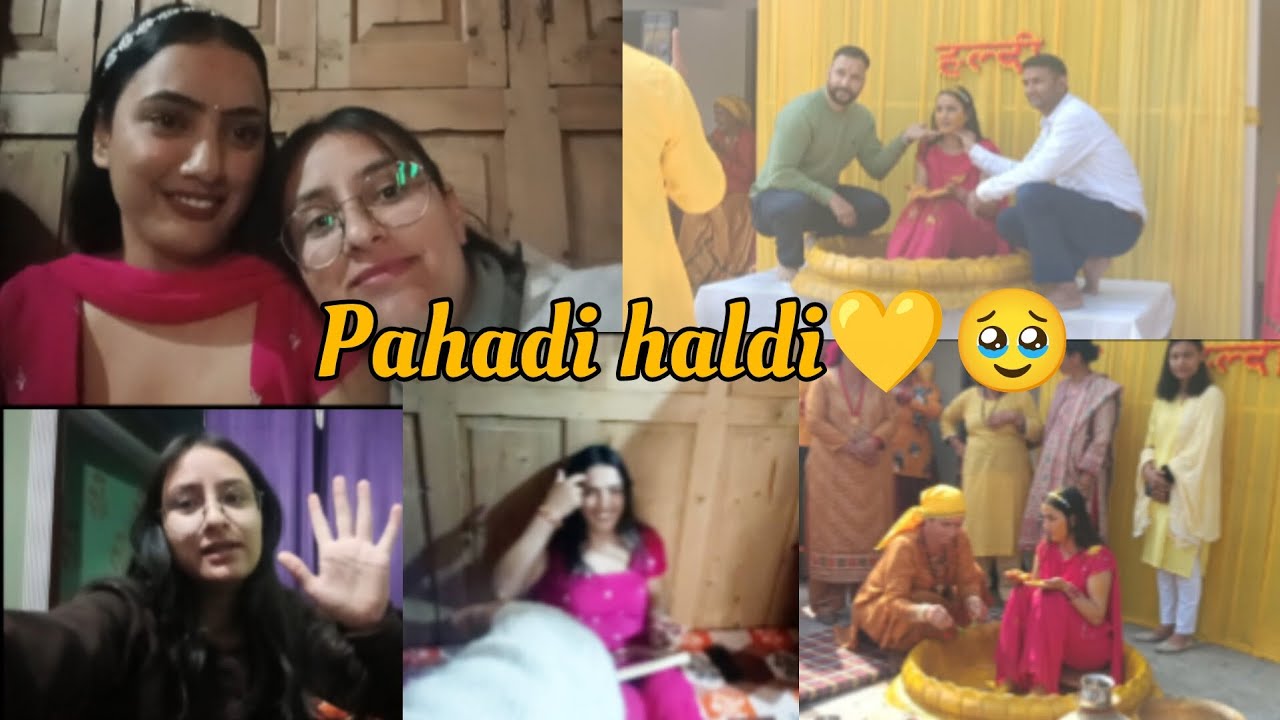  Pahadi Haldi vlog 💛🫶// emotional moment 🥹🫶