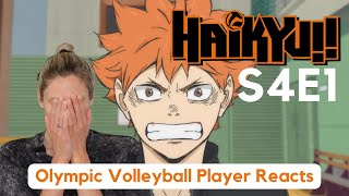 Olympic Volleyball Player Reacts to Haikyuu!! S4E1: 