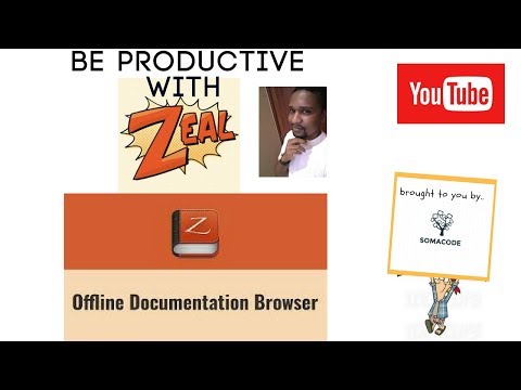 Using Zeal offline documentation tool and be productive when coding