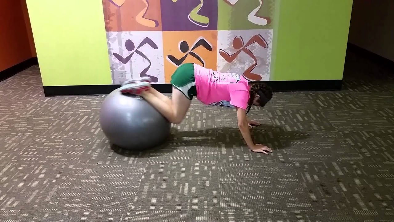 Stability Ball Knee Tucks YouTube