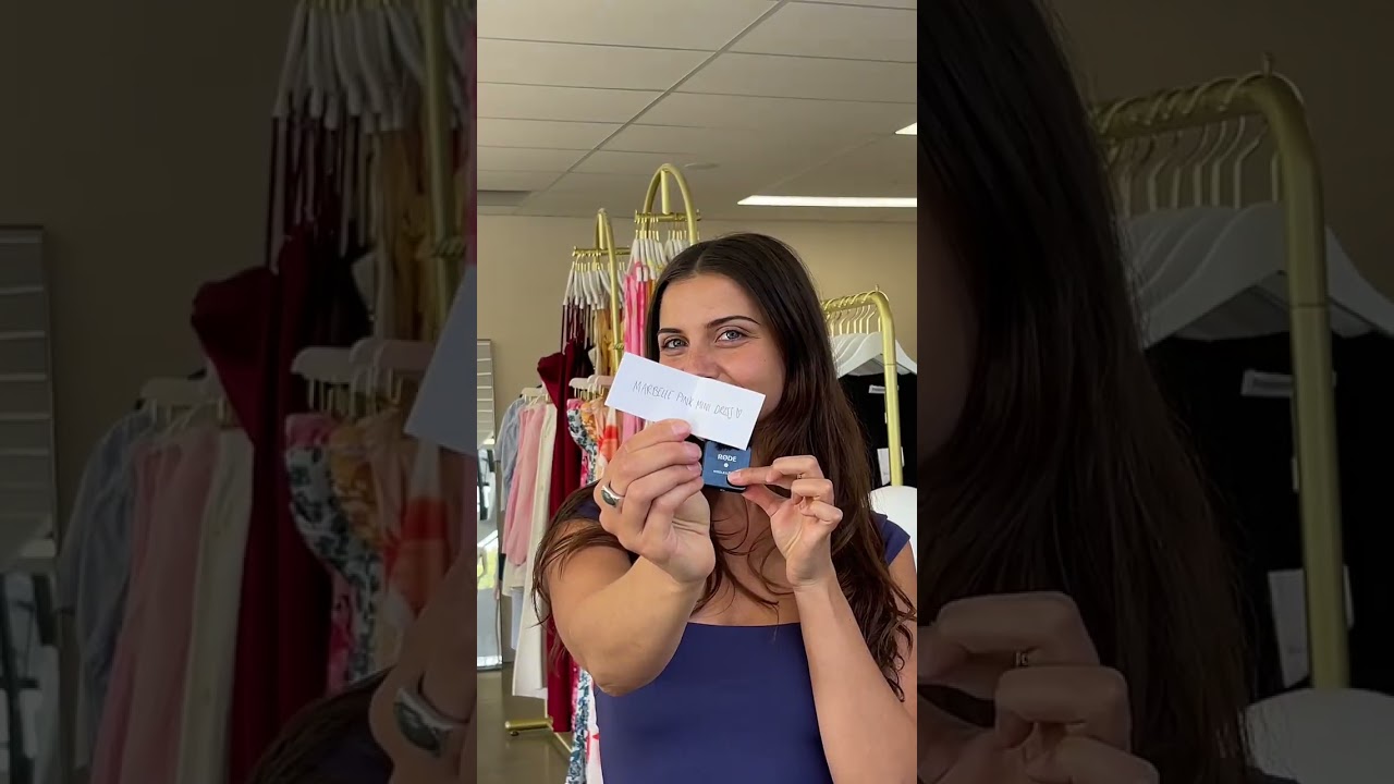 Trying on your favourite Pink Mini Dress