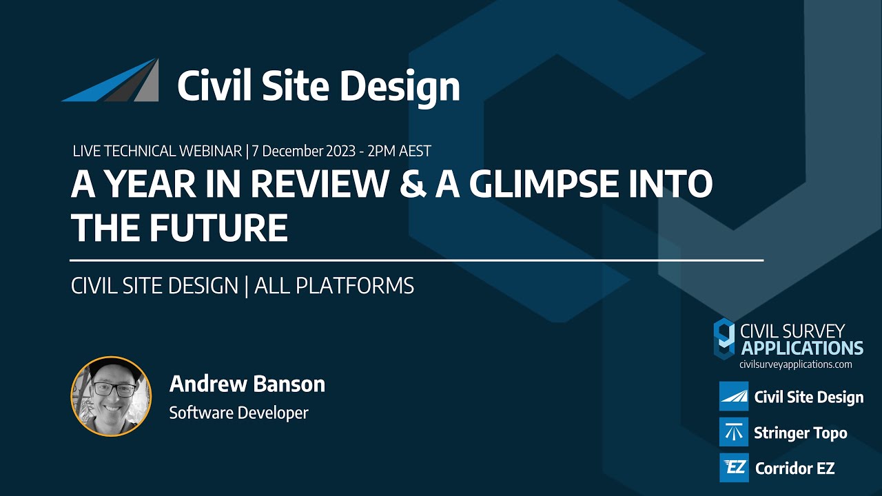 Webinar | Civil Site Design - 2023 in Review - YouTube
