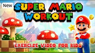 Super Mario Workout - Exercise video For Kids | PE Bowman | Brain Break