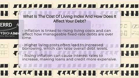 What Is The Cost Of Living Index And How Does It Affect Your Debt? - Inflation Insight Channel