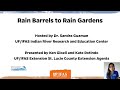 UF/IFAS Extension St Lucie County - Rain Barrels to Rain Gardens