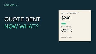 Cleaning Quote Follow-Up: Track the Next Action and Due Date