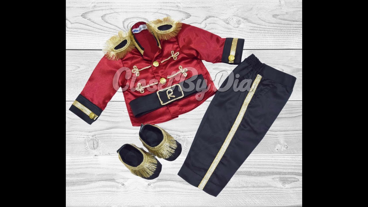 Royal Prince Birthday Costume for Baby Boy | Little Red Prince Charming First Birthday Outfit  