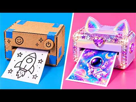 ULTIMATE CARDBOARD & ART STUDIO GLOW-UP! ✨ Satisfying DIY Transformations by 123 GO SCHOOL