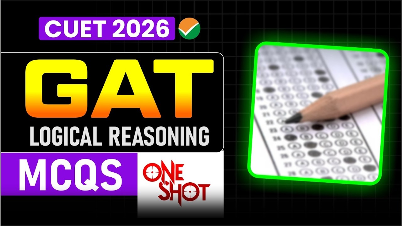 Logical Reasoning Most Important Mcqs Cuet-2026 Gat - YouTube