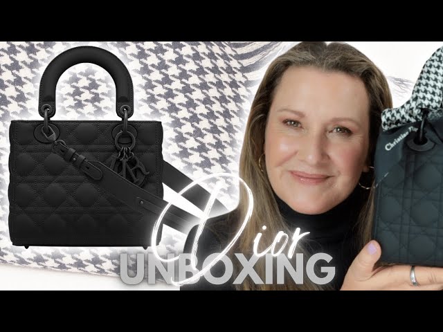 Dior Black Ultramatte Cannage Calfskin Large Lady Dior Bag For Sale at  1stDibs