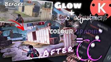 Colour correction | pubg CC | tutorial in kinemaster