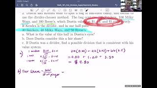 Fair Division and Apportionment Review Video 2