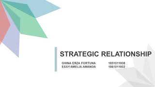 Chapter 7 Strategic Relationship Chapter 7 Strategic Relationship Htm705