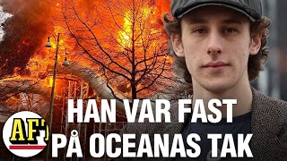 Viggo, 19, räddades från Oceanas tak under branden