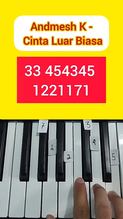 Cinta Luar Biasa (Piano Tutorial) #tiktok #shorts #fyp #music #viral