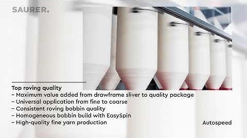 Saurer Autospeed roving frame