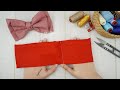 Double Bow Tutorial with ONE Fabric ❤️ Simple Hair Bow Tutorial for Double Layer Bow