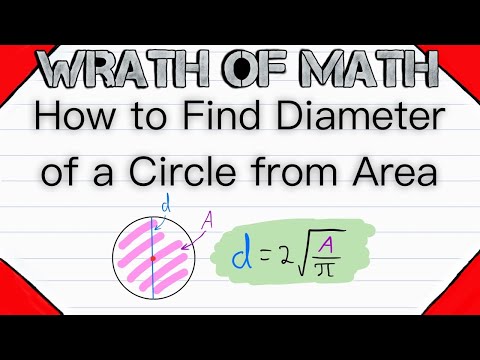 Vidéo: Comment trouvez-vous la zone compte tenu du diamètre?