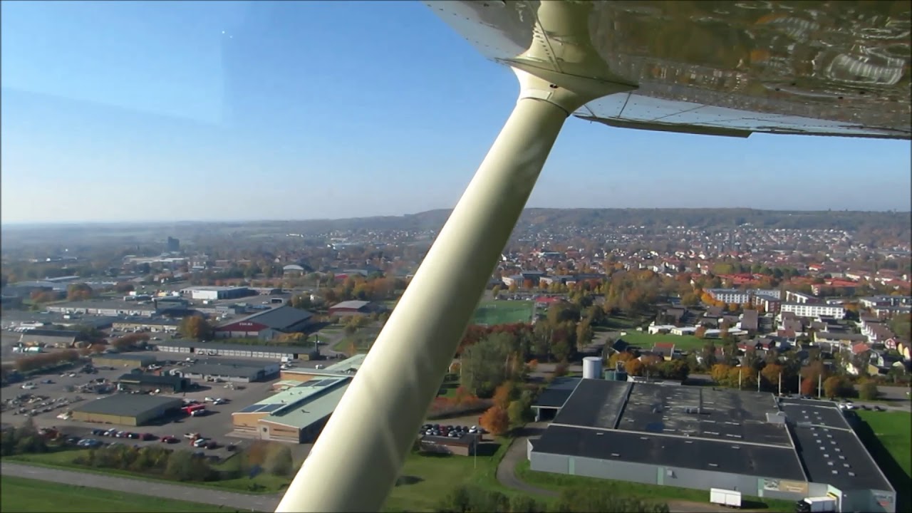 Flygning över Falköping