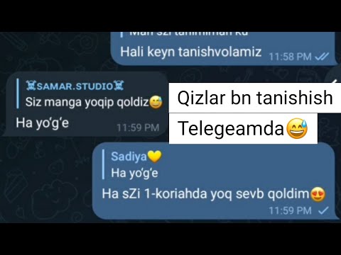 Telegramda Qizlar bilan ❤ Qanday Tanishish💛😅🥰