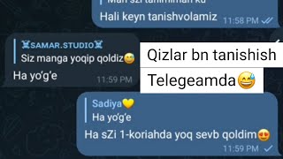 Telegramda Qizlar bilan ❤ Qanday Tanishish💛😅🥰