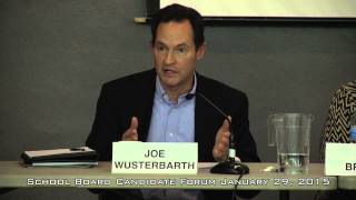 Hudson School Board Candidate Forum January 29, 2015