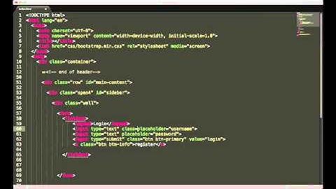 Twitter Bootstrap Tutorials - Login Form - Lesson 2 - Creating a Homepage