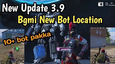 Bgmi new update 3.9 New bot location/ Bgmi new bot location update 3.9 / bot location 
