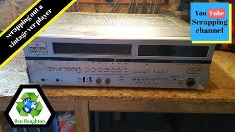 ♻️ Scrapping out a vintage vcr player to determine its value