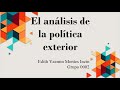 Introducción. Análisis de la política exterior II