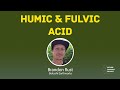 Humic  fulvic acids