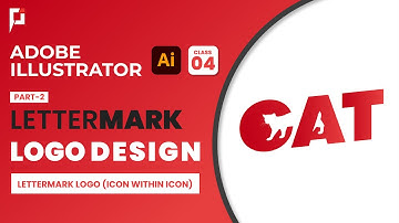 Logo design illustrator bangla tutorial | Class 33 | Lettermark logo Part 2 Icon within icon