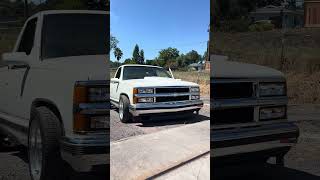 BLUETOOTH EMBLEM‼️🙃 #obs #lsswap #chevy #lowered #singlecab #cammed #trucks